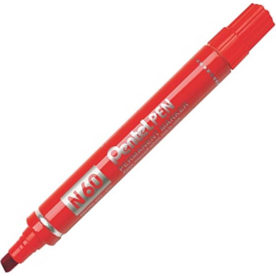 Pentel N60 Chisel Point Red - (N60-BE)