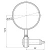Lampa ��������� Moto ��� �������� ���������� 95,5mm/18-23mm Oculus - 2 ��� - (91636)