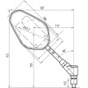 Lampa ��������� Moto M10X1,25 Dx Trident - 2 ��� - (91635)
