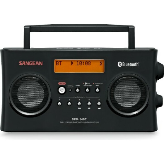 Sangean DPR-26BT DAB+ / FM-Rds / Bluetooth Digital Stereo Radio