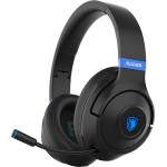 Sades Gaming Headset Whisper, Wireless & wired, multiplatform, BT, ����� - (SA-205-BK)