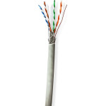 Nedis CCBG8524GY100S Network Cable Roll CAT6 S/Ftp 100.0m Indoor GREY
