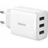 Baseus ��������� ����� ������� �� 3 ����� USB-A 17W ������ - (CCXJ020102)