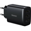 Baseus ��������� ����� ������� �� 3 ����� USB-A 17W ������ - (CCXJ020101)