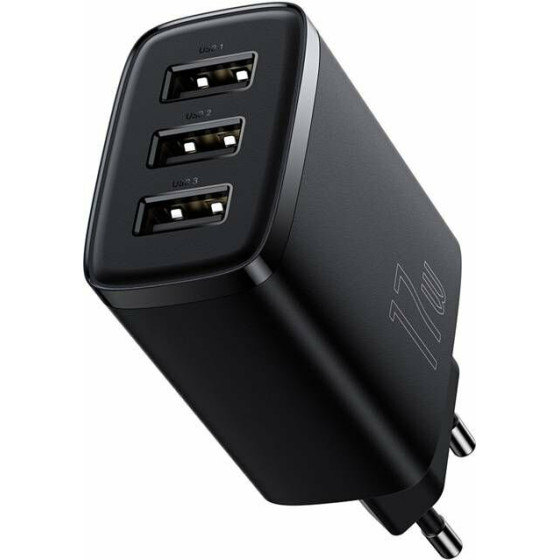 Baseus ��������� ����� ������� �� 3 ����� USB-A 17W ������ - (CCXJ020101)