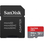 Sandisk Ultra Microsdxc 512GB Class 10 U1 A1 UHS-I 140MB/s - (SDSQUAC-512G-GN6MA)