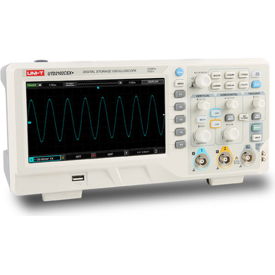Uni-T �������� ����������� ������ UTD2102CEX+, 2 ��������, 100MHz - (UTD2102CEXPLUS)
