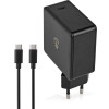 Nedis WCPD65W100BK Wall Charger 3.0 / 3.25A Number Of OUTPUT:1xUSB-C 2.00m MAX. Output POWER: 65W