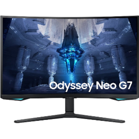 Samsung Monitor Odyssey Neo G7, UHD, HDR, VA, 32'', 16:9, 350CD/M2, 1.000.000:1, 1MS, 3840X2160, 165Hz, 2x Hdmi v2.1/1x Dp v1.4,/Hp OUT, FREESYNC, GAMING, 3YW. - (LS32BG750NUXEN)