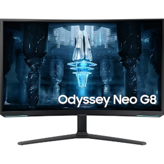 Samsung Monitor Odyssey Neo G8, UHD, HDR, VA, 32'', 16:9, 350CD/M2, 1.000.000:1, 1MS, 3840X2160, 240Hz, 2x Hdmi v2.1/1x Dp v1.4,/2x Usb v3.0/Hp OUT, FREESYNC, GAMING, 3YW. - (LS32BG850NUXEN)