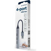Gembird 4-Port Usb Hub (USB3X1 - USB2X3 PORTS) Silver - (UHB-U3P1U2P3-02)