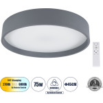 GloboStar NARNIA ���������� ������ LED CCT 75W 8625lm 120� AC 220-240V - �������� �������� ���� ���������������� All In One ����� 6000k+������ 4500k+����� 2700k Dimmable �45 x �8cm - ���� ������� - 3 Years Warranty - (61258)
