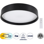 GloboStar NARNIA ���������� ������ LED CCT 75W 8625lm 120� AC 220-240V - �������� �������� ���� ���������������� All In One ����� 6000k+������ 4500k+����� 2700k Dimmable �45 x �8cm - ����� - 3 Years Warranty - (61257)