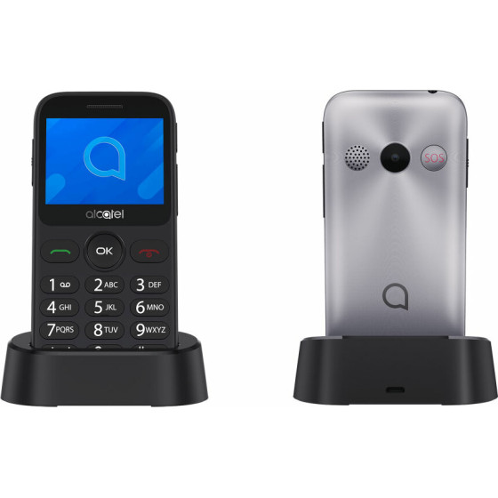 Alcatel ������ �� ������� Ot 2020X 2.4'' 2G 16��/4MB Metallic Silver Eu - (2020X-3BALWE11)