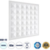 GloboStar Zeus ������� Led Panel 60x60cm 48W 7440lm 120� CRI =86Ra UGR 19 Anti-Glare Shield Diffuser Ac 220-240V IP44 �60 x �60 x �3.3cm - ����� ����� 6000K - Bridgelux High Lumen Chips - Tuv Certified Driver - 5 Years Warranty - (60968)