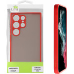 Lime ���� Samsung S23 Ultra 5G S918 6.8'' Hardshell Fusion Full Camera Protection Red With Black KEYS