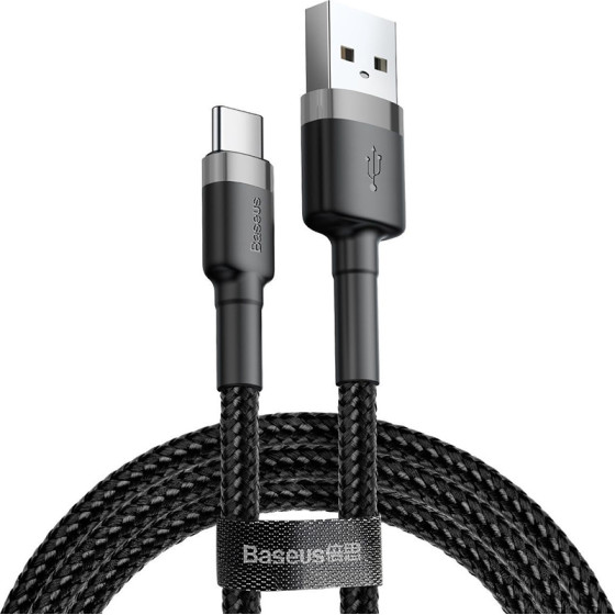 Baseus Cafule Braided Usb 2.0 Cable USB-C Male - USB-A Male ����� 0.5m - (CATKLF-AG1)