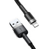 Baseus Cafule Braided Usb To Lightning Cable ����� 3m - (CALKLF-RG1)