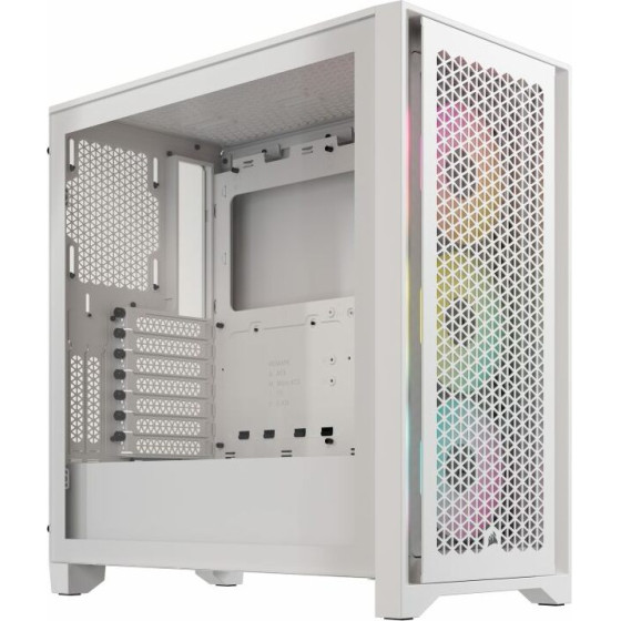 Corsair Case 4000D Rgb Af Tg Mid Wht - (CC-9011241-WW)