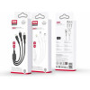XO 2.4A Rock Series 3 In 1 Data Cable Black - (XO NB230)