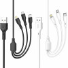 XO 2.4A Rock Series 3 In 1 Data Cable Black - (XO NB230)