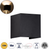GloboStar AXIS-S ������ �������������� �������� ���������� ����� Up & Down Led 10W 1150lm 10 ��� 60� Ac 220-240V ��������� IP65 �10 x �10 x �10cm - ����� ����� 2700K - ����� - Bridgelux Chip - 3 Years Warranty - (60562)