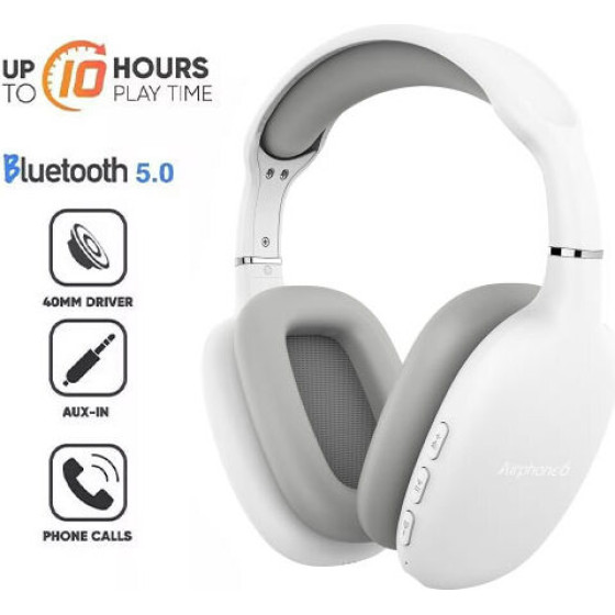 Sonic Gears Sonic Gear Bluetooth 5.0 Headset Airphone 6 White - (AP6W)