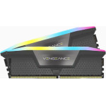 Corsair Ram Dimm XMS5 2x32GB DDR5, 5600MHz, Latency 40-40-40-77, 1.25V, Vengeance RGB, Amd EXPO, Black PCB, Cool Grey Heatspreader LTW. - (CMH64GX5M2B5600Z40K)