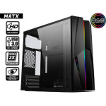 Armaggeddon Gaming Pc Case Matx With Rgb Effects Black - (TRON1XB)