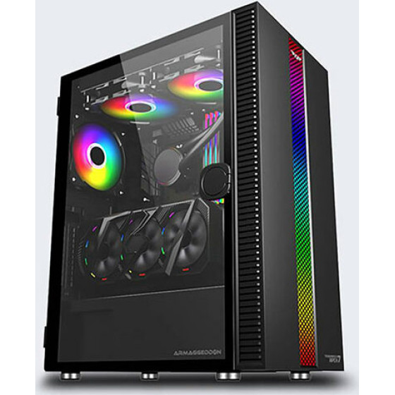 Armaggeddon Gaming Pc Case Tessaraxx Apex 7 E-Atx Black - (APEX7B)