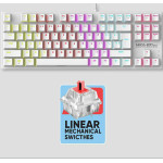 Armaggeddon Mechanical Keyboard MKA-2C Neo White Linear Red Switch - (MKA-2C-NWL)