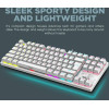 Armaggeddon Mechanical Keyboard MKA-2C Neo White Linear Red Switch - (MKA-2C-NWL)