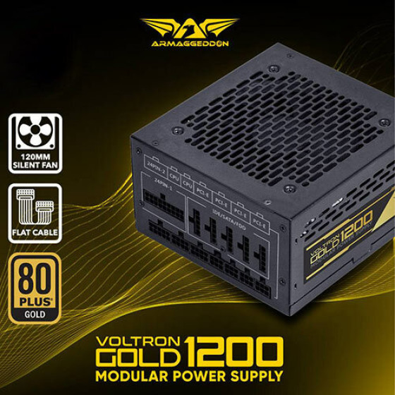 Armaggeddon Psu Voltron Gold 80+ Rating 1200W - (VG1200)