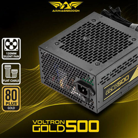 Armaggeddon Psu Voltron Gold 80+ Rating 500W - (VG500)