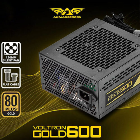 Armaggeddon Psu Voltron Gold 80+ Rating 600W - (VG600)