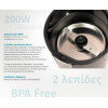 Bruno ����� ������ ���� 200W, inox-����� - (BRN-0094)