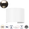 GloboStar AXIS-R ������ �������������� �������� ����������/���������� ����� Up & Down Led 10W 1200lm 10 ��� 60� Ac 220-240V ��������� IP65 �10 x �10 x �10cm - ������ ����� 4500K - ����� - Bridgelux Chip - 3 Years Warranty - (60638)