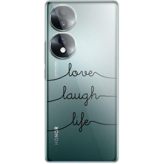 iNOS ���� Tpu Honor 70 5G Art Theme Love-Laugh-Life - (5205598162627)