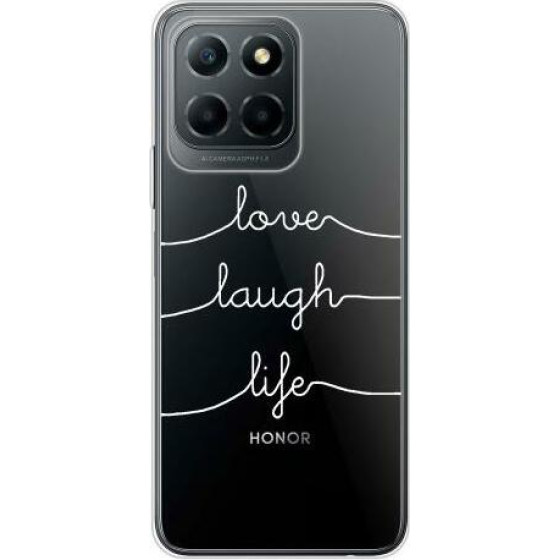 iNOS ���� Tpu Honor X8 5G Art Theme Love-Laugh-Life - (5205598162634)
