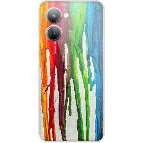 iNOS ���� Tpu Realme C33 Art Theme Vertical Watercolor - (5205598162566)