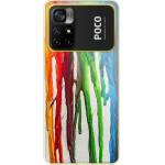 iNOS ���� Tpu Xiaomi Poco M4 Pro 5G / Redmi Note 11S 5G Art Theme Vertical Watercolor - (5205598162597)