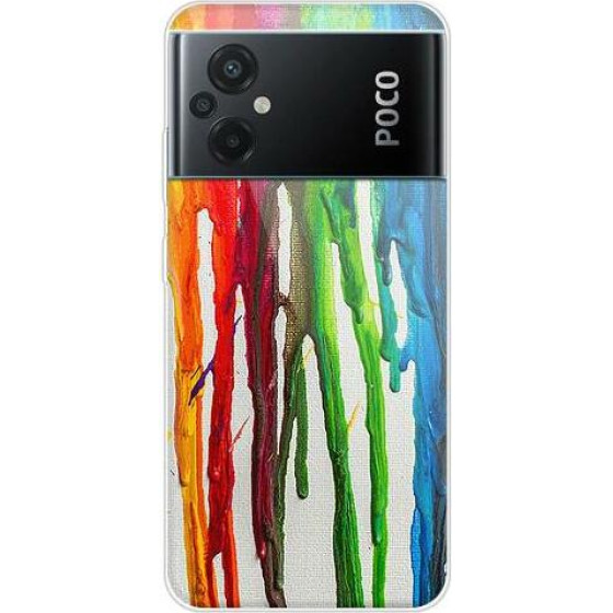 iNOS ���� Tpu Xiaomi Poco M5 Art Theme Vertical Watercolor - (5205598162603)