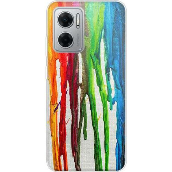 iNOS ���� Tpu Xiaomi Redmi 10 5G Art Theme Vertical Watercolor - (5205598162610)