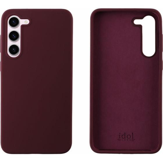 Idol 1991 ���� Samsung S23 Plus 5G S916 6.6'' Velvet Elite Tpu 4 Side Camera Guard BURGUNDY - (5205308329456)