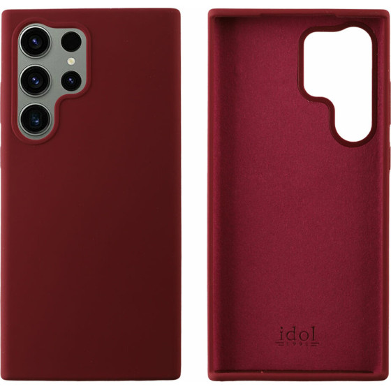 Idol 1991 ���� Samsung S23 Ultra 5G S918 6.8'' Velvet Elite Tpu 4 Side Camera Guard BURGUNDY - (5205308329500)