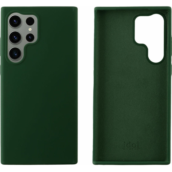 Idol 1991 ���� Samsung S23 Ultra 5G S918 6.8'' Velvet Elite Tpu 4 Side Camera Guard Dark GREEN - (5205308329524)
