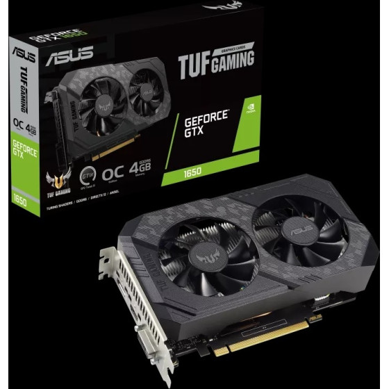 Asus Vga TUF-GTX1650-O4GD6-P-V2-GAMING, 4GB, GDDR6 - (90YV0GX2-M0NA00)