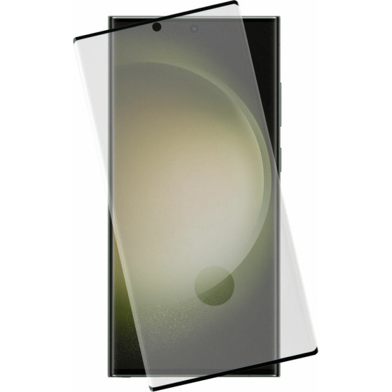 Idol 1991 Tempered Glass Samsung S23 Ultra 5G 6.8'' 9H 0.25mm 3D Edge Glue Semi Curved Finger Unlock BLACK - (5205308328985)