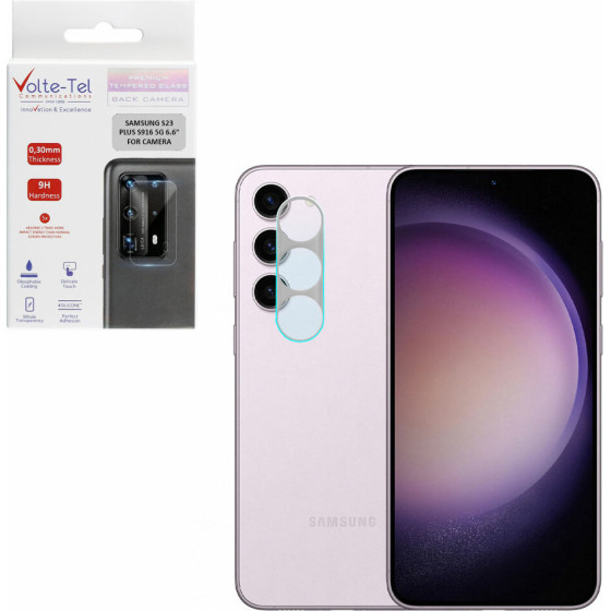 Volte-Tel Tempered Glass Samsung S23 Plus 5G 6.6'' 9H 0.30mm For CAMERA - (5205308329036)