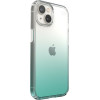 SPECK IPHONE 14 CASE (150064-9594) PRESIDIO PERFECT CLEAR OMBRE (CLEAR/FANTASY TEAL FADE)